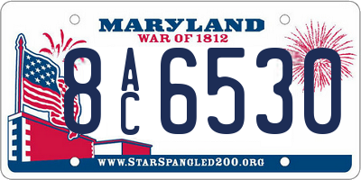 MD license plate 8AC6530