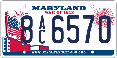 MD license plate 8AC6570