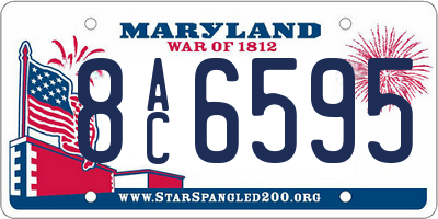 MD license plate 8AC6595