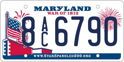 MD license plate 8AC6790