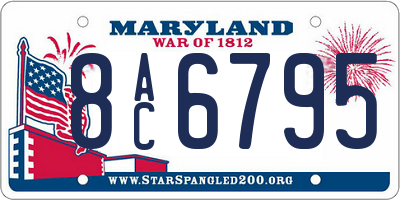 MD license plate 8AC6795