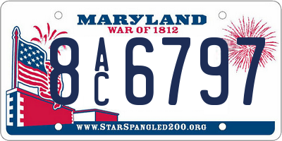MD license plate 8AC6797
