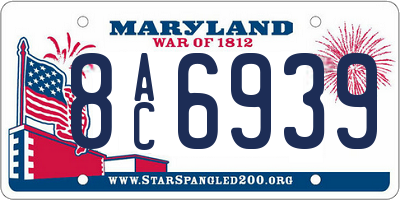 MD license plate 8AC6939
