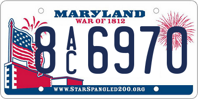 MD license plate 8AC6970