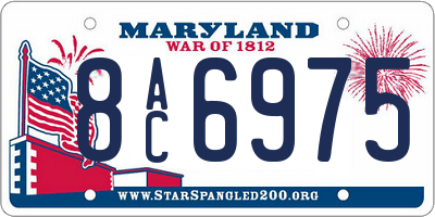 MD license plate 8AC6975