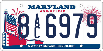 MD license plate 8AC6979