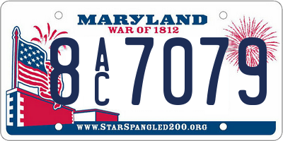 MD license plate 8AC7079