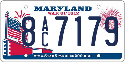 MD license plate 8AC7179