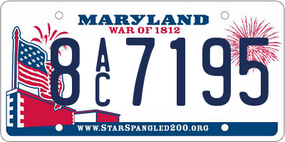 MD license plate 8AC7195