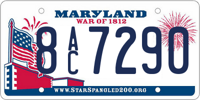 MD license plate 8AC7290