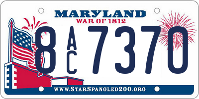 MD license plate 8AC7370