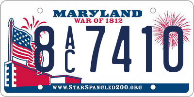 MD license plate 8AC7410
