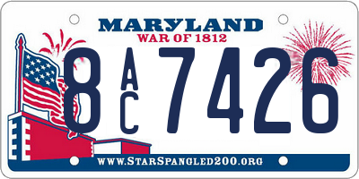 MD license plate 8AC7426