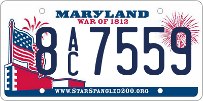 MD license plate 8AC7559