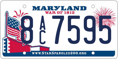 MD license plate 8AC7595