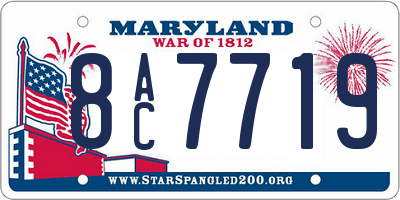 MD license plate 8AC7719