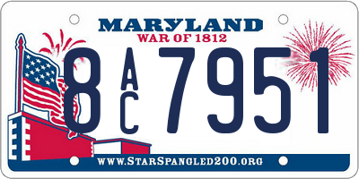 MD license plate 8AC7951