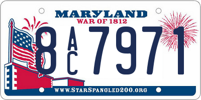 MD license plate 8AC7971