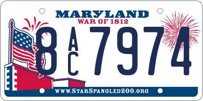 MD license plate 8AC7974