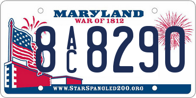 MD license plate 8AC8290