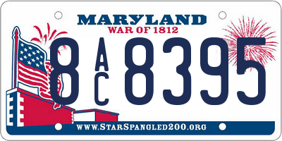 MD license plate 8AC8395