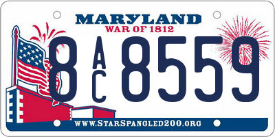 MD license plate 8AC8559