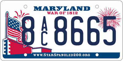 MD license plate 8AC8665