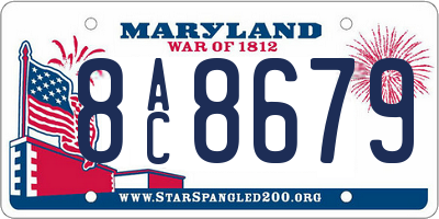 MD license plate 8AC8679