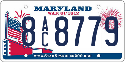 MD license plate 8AC8779