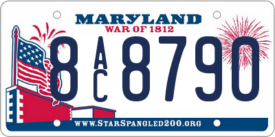 MD license plate 8AC8790