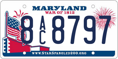 MD license plate 8AC8797