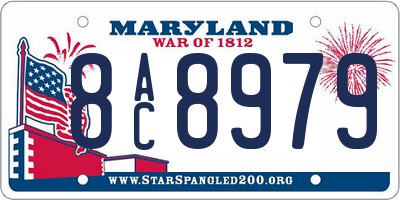 MD license plate 8AC8979
