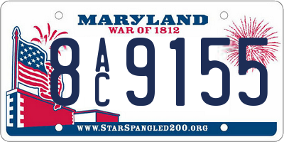 MD license plate 8AC9155