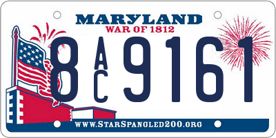 MD license plate 8AC9161