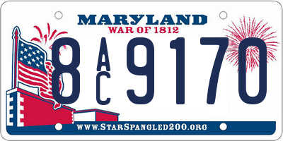 MD license plate 8AC9170