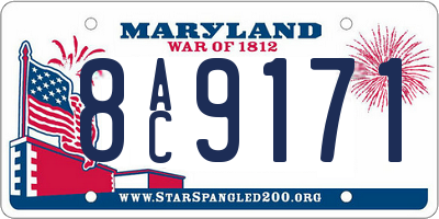 MD license plate 8AC9171