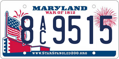 MD license plate 8AC9515