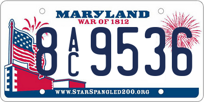 MD license plate 8AC9536