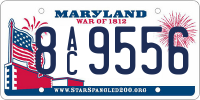 MD license plate 8AC9556