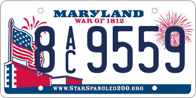 MD license plate 8AC9559