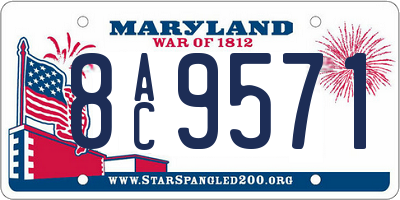 MD license plate 8AC9571