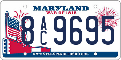 MD license plate 8AC9695