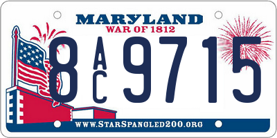 MD license plate 8AC9715