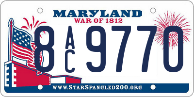 MD license plate 8AC9770