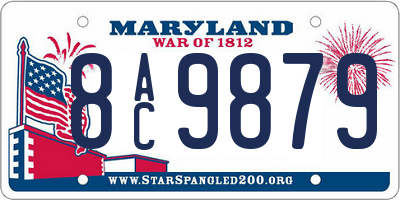 MD license plate 8AC9879