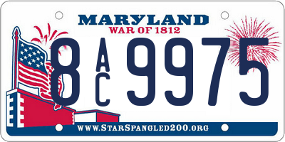 MD license plate 8AC9975