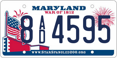 MD license plate 8AD4595