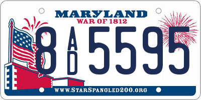 MD license plate 8AD5595