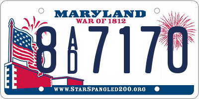 MD license plate 8AD7170