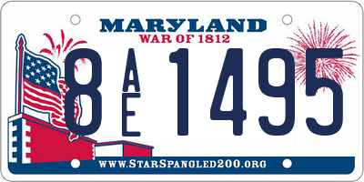 MD license plate 8AE1495